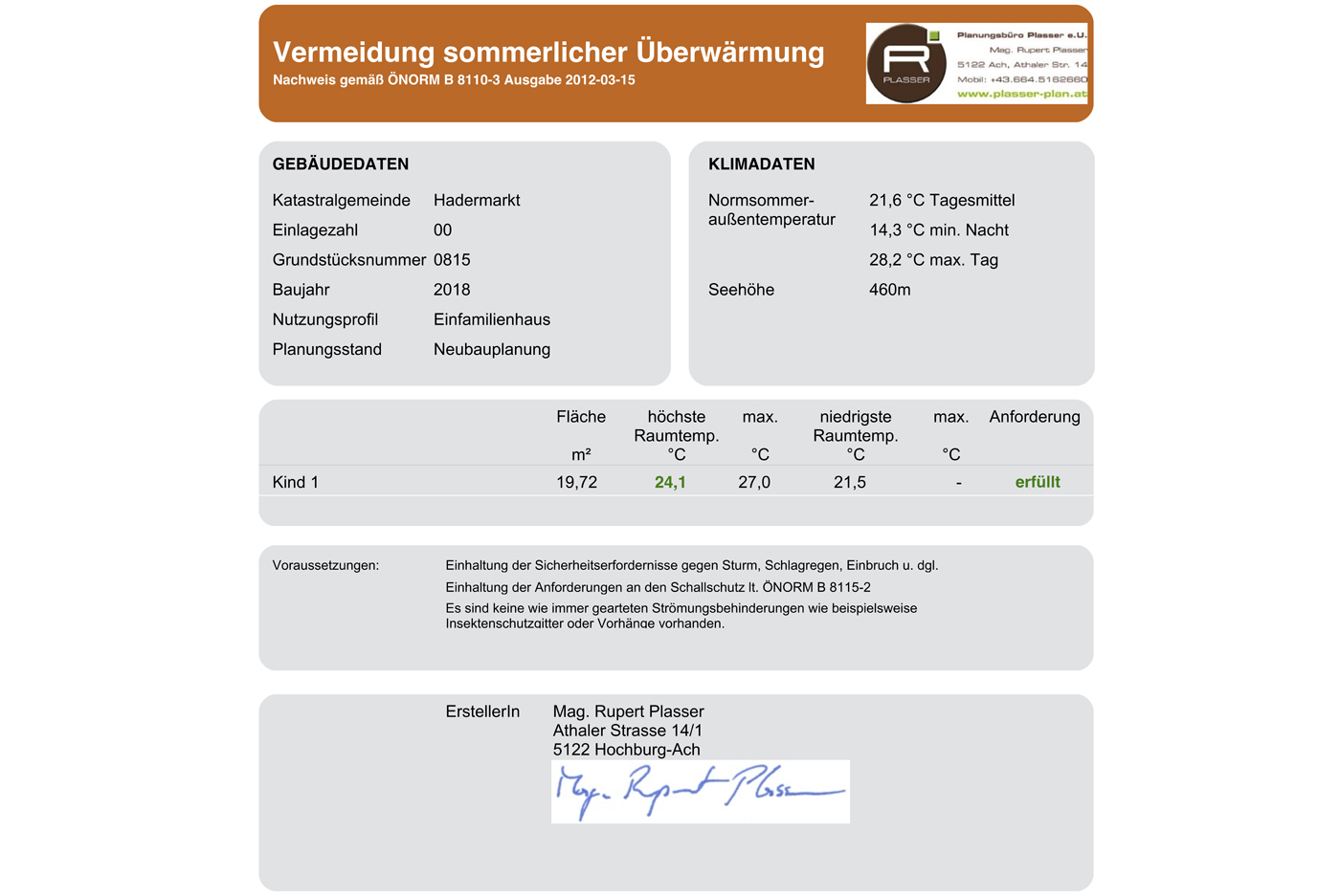 Energieausweis Musterexemplar